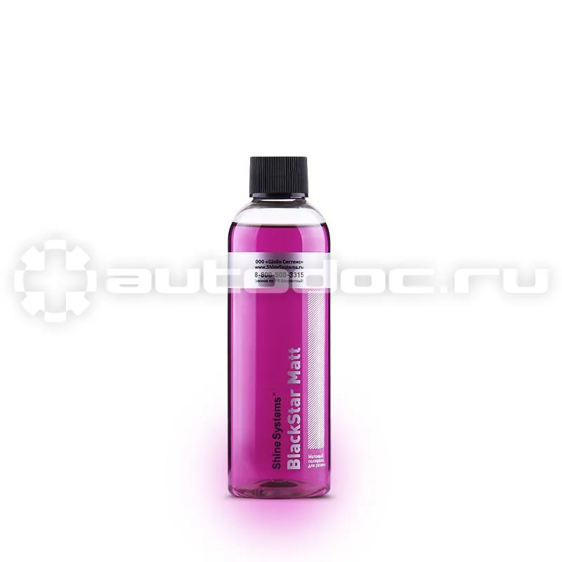 SHINE SYSTEMS BlackStar Matt Матовый полироль для резины