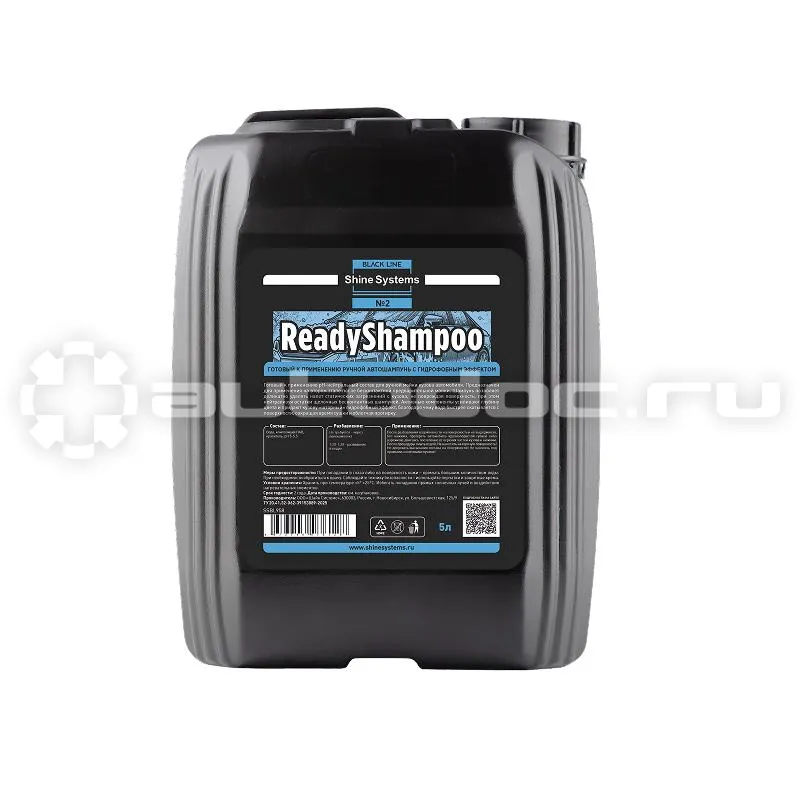 SHINE SYSTEMS Black Line ReadyShampoo - Готовый ручной автошампунь с гидрофобным эффектом