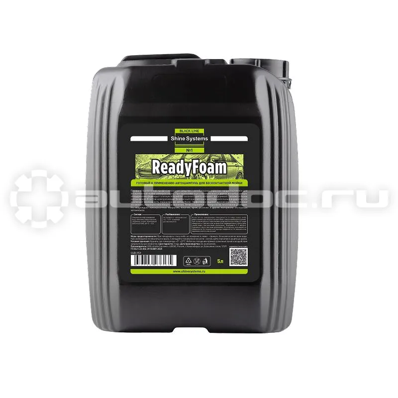 SHINE SYSTEMS Black Line ReadyFoam - Готовый автошампунь для бесконтактной мойки