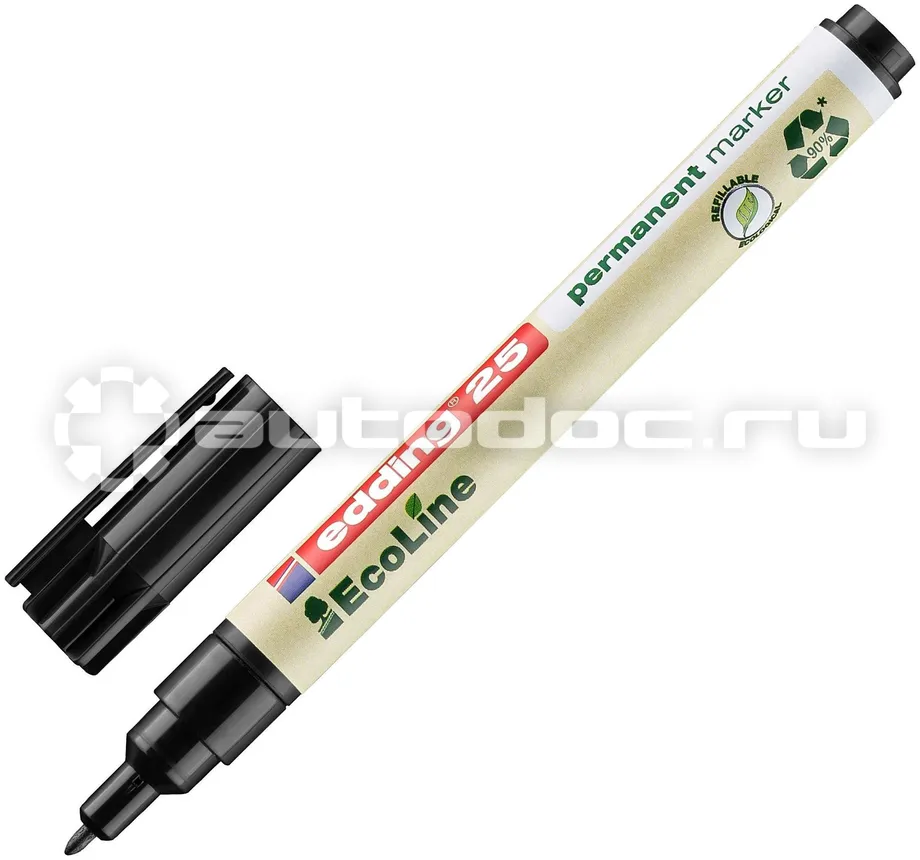 EDDING Маркер перманентный 25 | 1 EcoLine черный, 1