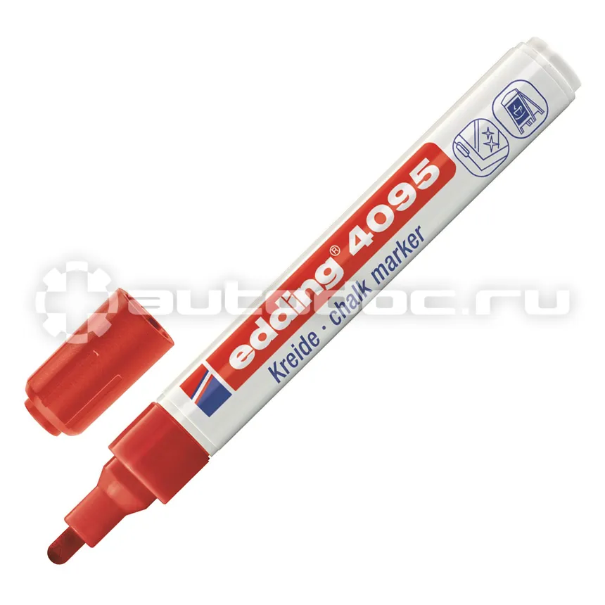 EDDING Маркер меловой E-4095 chalk marker красный