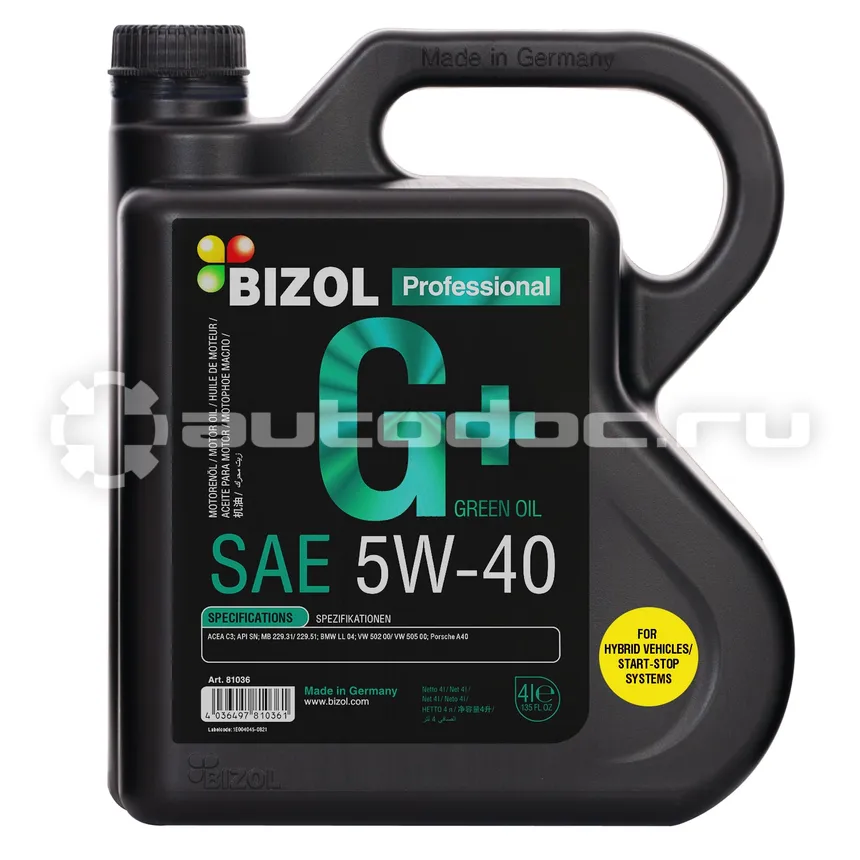 BIZOL Green Oil+ 5W-40