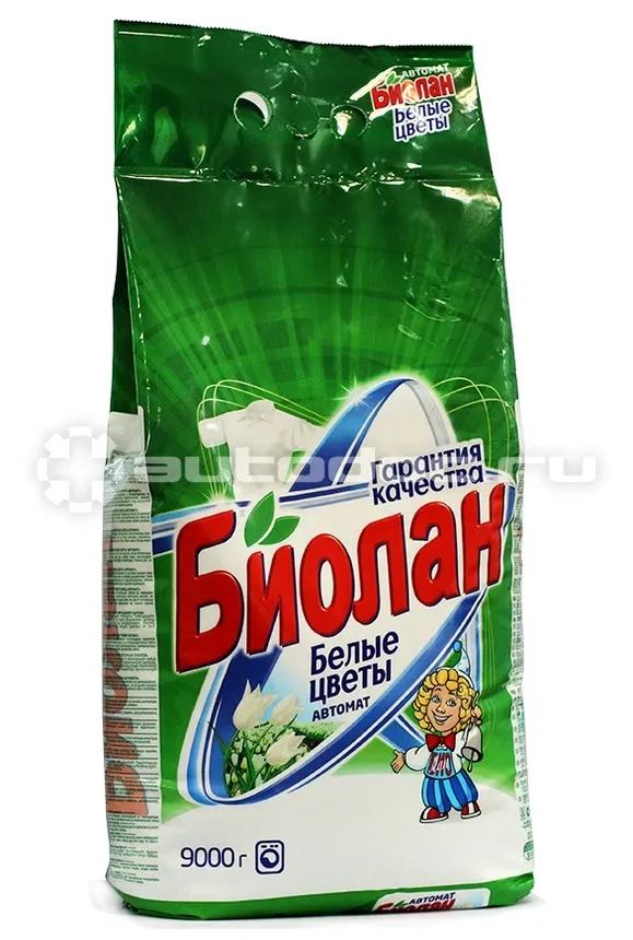 БИОЛАН Порошок стиральный Белые цветы Автомат