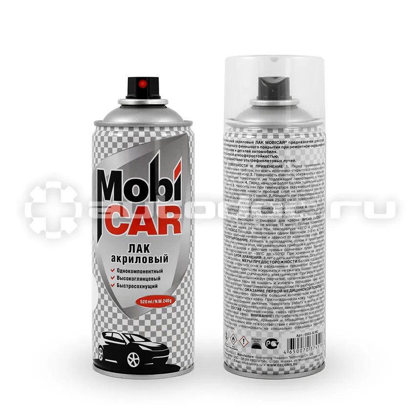 MOBICAR Аэрозольный лак акриловый