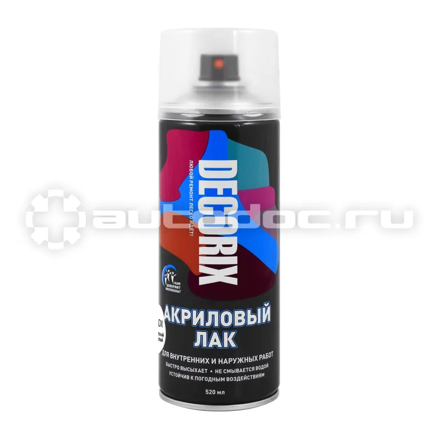 DECORIX Аэрозольный лак, бесцветный матовый