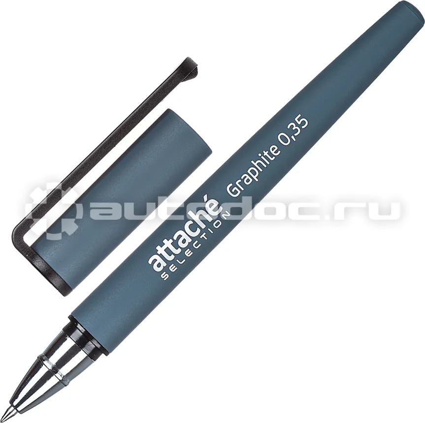 ATTACHE Ручка гелевая неавтоматическая Selection Graphite цвет чернил синий