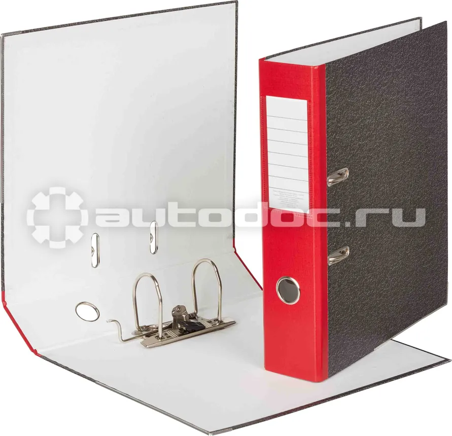 ATTACHE Папка-регистратор 75 мм мрамор,мет.уг.,крас кореш,карм.кор,бум | бум