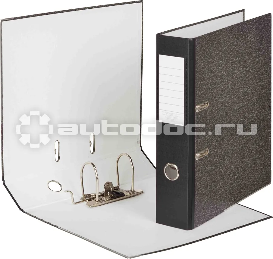 ATTACHE Папка-регистратор 75 мм мрамор,мет.уг.,черный кореш,карм.кор,бум | бум