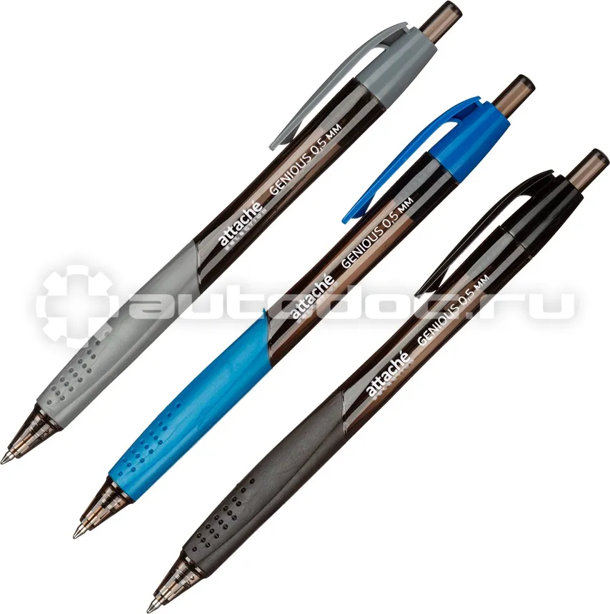 ATTACHE Ручка шариковая автоматическая Selection Genious. син. корп.ассорт