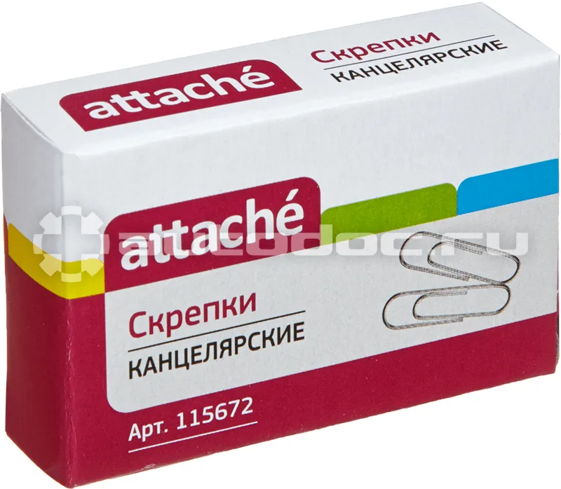 ATTACHE Скрепки , 28 мм, оцинкованные, 100 шт.в карт.уп