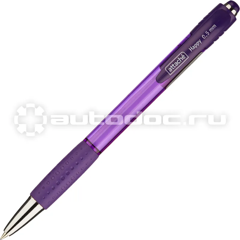 ATTACHE Ручка шариковая автоматическая Happy,фиолет корп,синяя, маслян черн