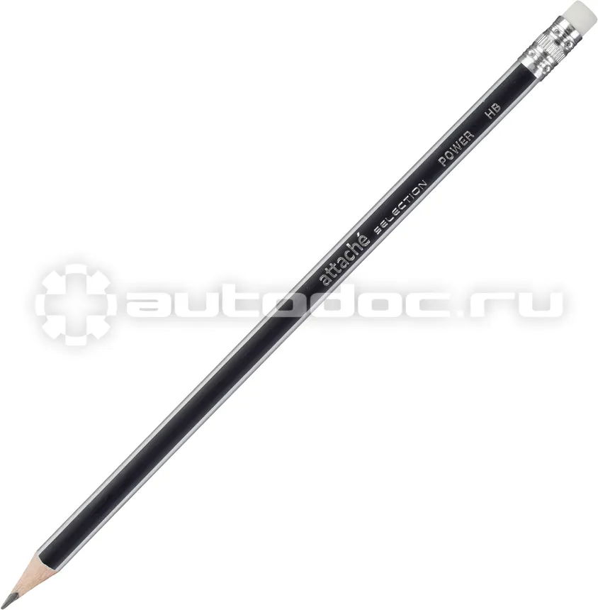 ATTACHE Карандаш чернографитный Power заточ. HB, с ласт.