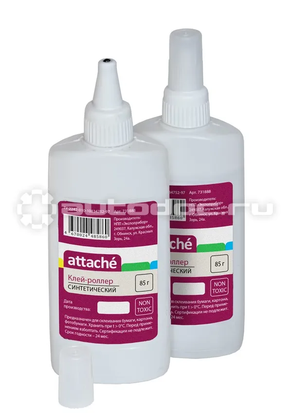 ATTACHE Клей канцелярский синтетический, металлический роллер