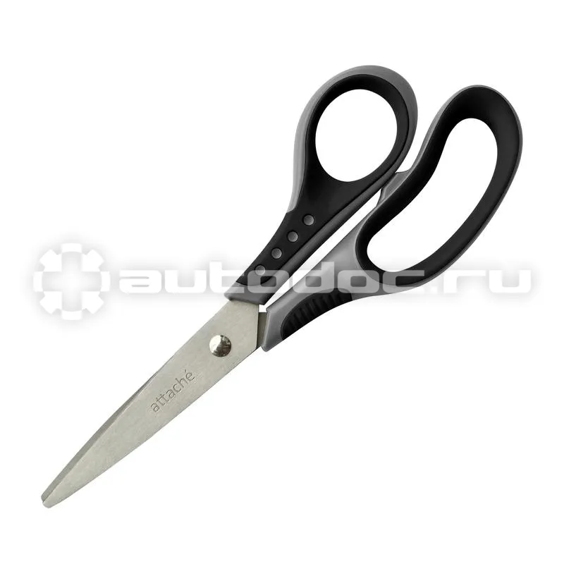 ATTACHE Ножницы Graphite 195 мм с пласт.прорез.анатом.руч.чёр. | сер.цв