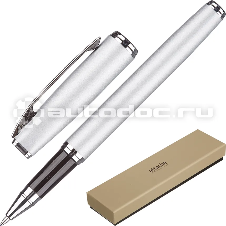 ATTACHE Ручка гелевая Selection Elegance,сереб.корп,синий,футляр