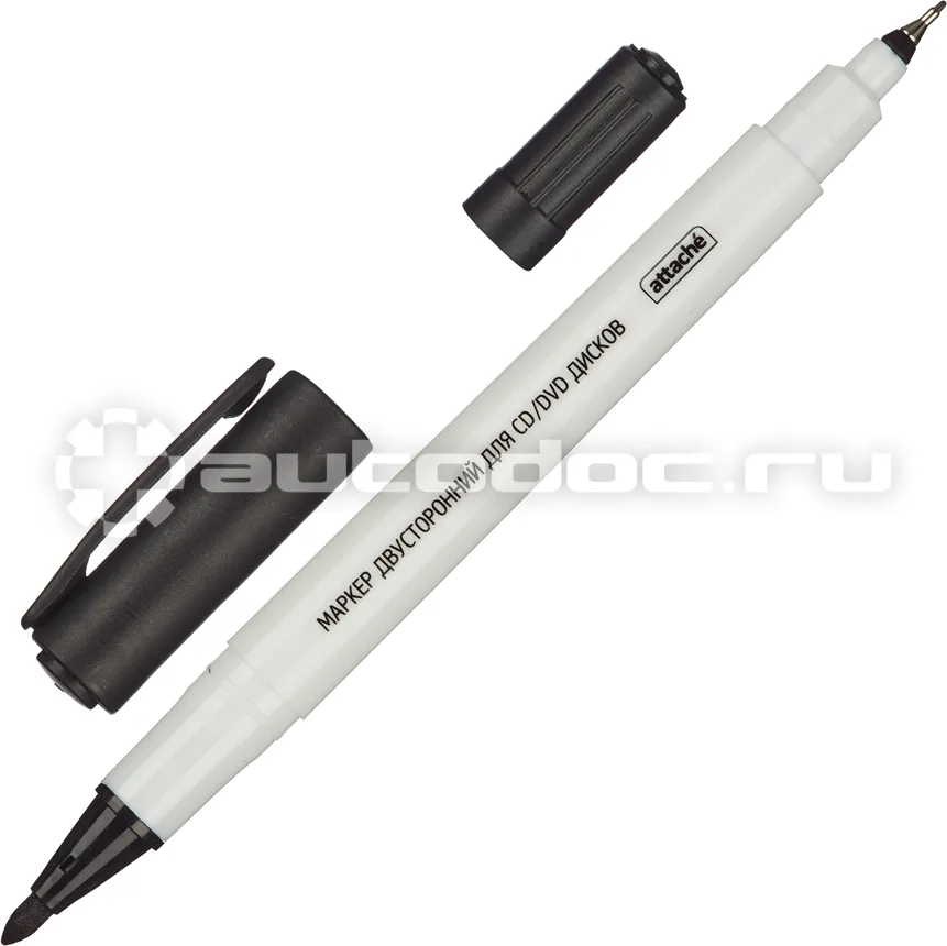 ATTACHE Маркер для CD двусторонний черный 0,5 | 1,2 мм