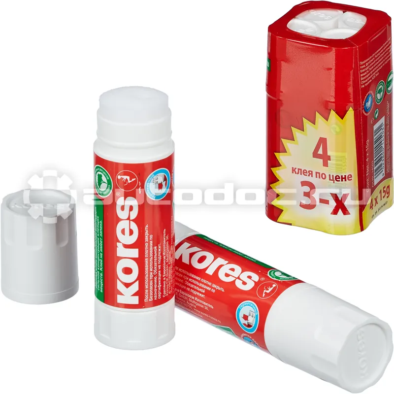 KORES Клей-карандаш (4 по цене 3) 14503