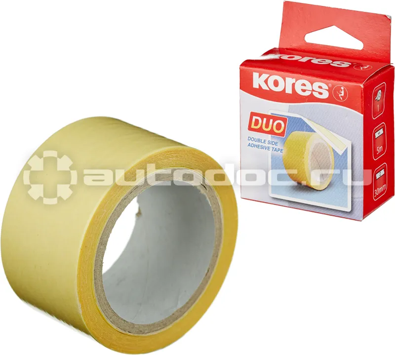 KORES Клейкая лента канцелярская двусторонняя 30х5 55530
