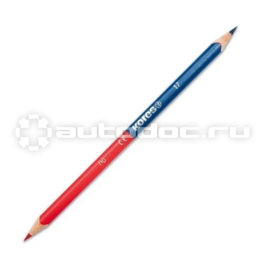 KORES Карандаши цветные 2цв 3-гран,двустор 94871.01