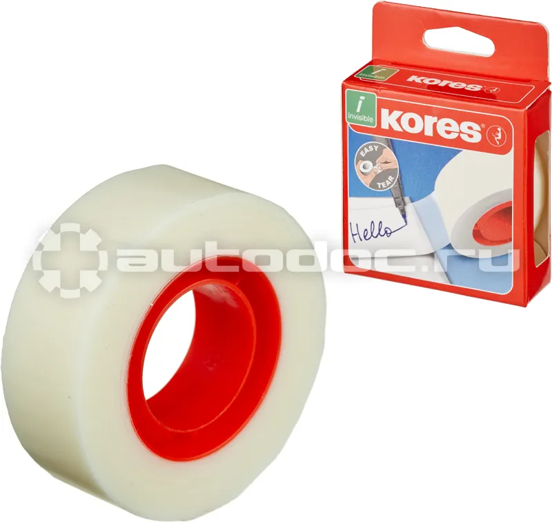 KORES Клейкая лента канцелярская 19х33 невидимая 53319