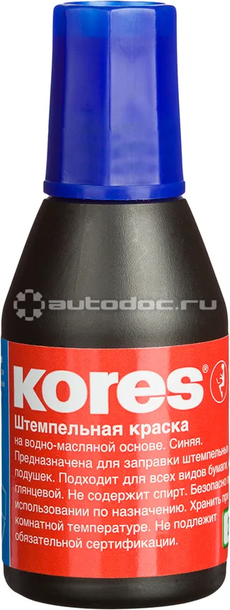 KORES Краска штемпельная синяя 71304