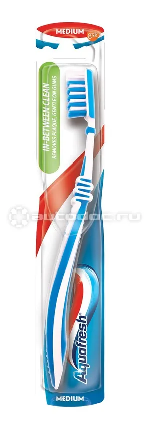 AQUAFRESH Зубная щетка In-between Clean, средняя