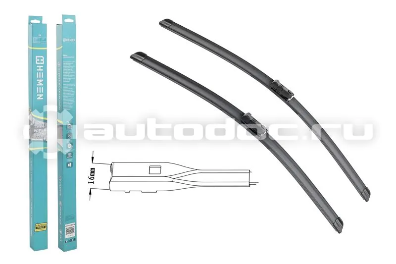 HEMEN Щётки стеклоочистителя комплект 2шт. HEMEN 530 | 600 мм (HP6053B216)