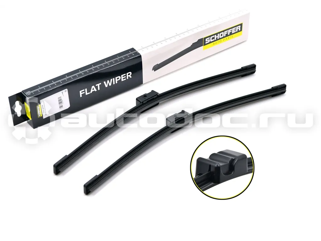 SCHOFFER Щетки стеклоочистителя комплект 525/500mm (21"/20") SidePin 17mm/22mm