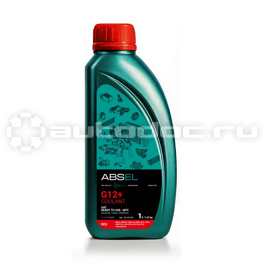 ABSEL G12+ RED COOLANT OAT -40