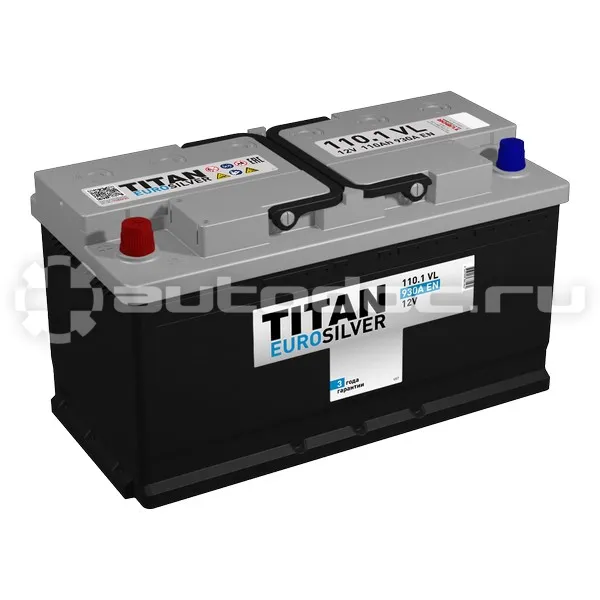 TITAN Аккумулятор Euro Silver euro B13, ток 930, ем. 110
