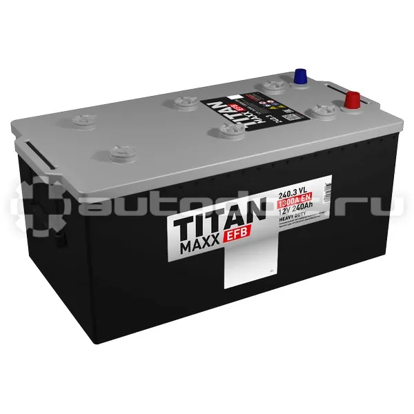 TITAN Аккумулятор MAXX EFB 12V 240Ah 1300A (R+) 517х274х234 59кг