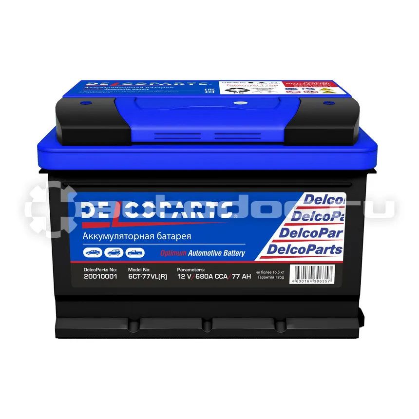 DELCOPARTS Optimum Аккумулятор 77-З-R Обратная Полярность