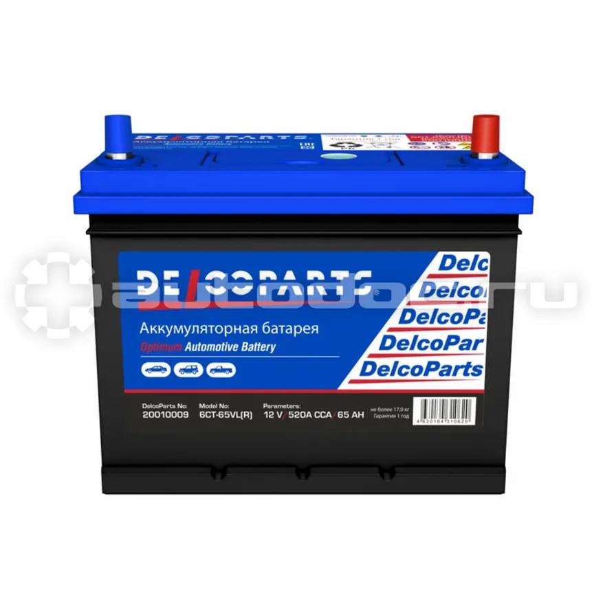 DELCOPARTS Optimum Аккумулятор Asia 65-3-R