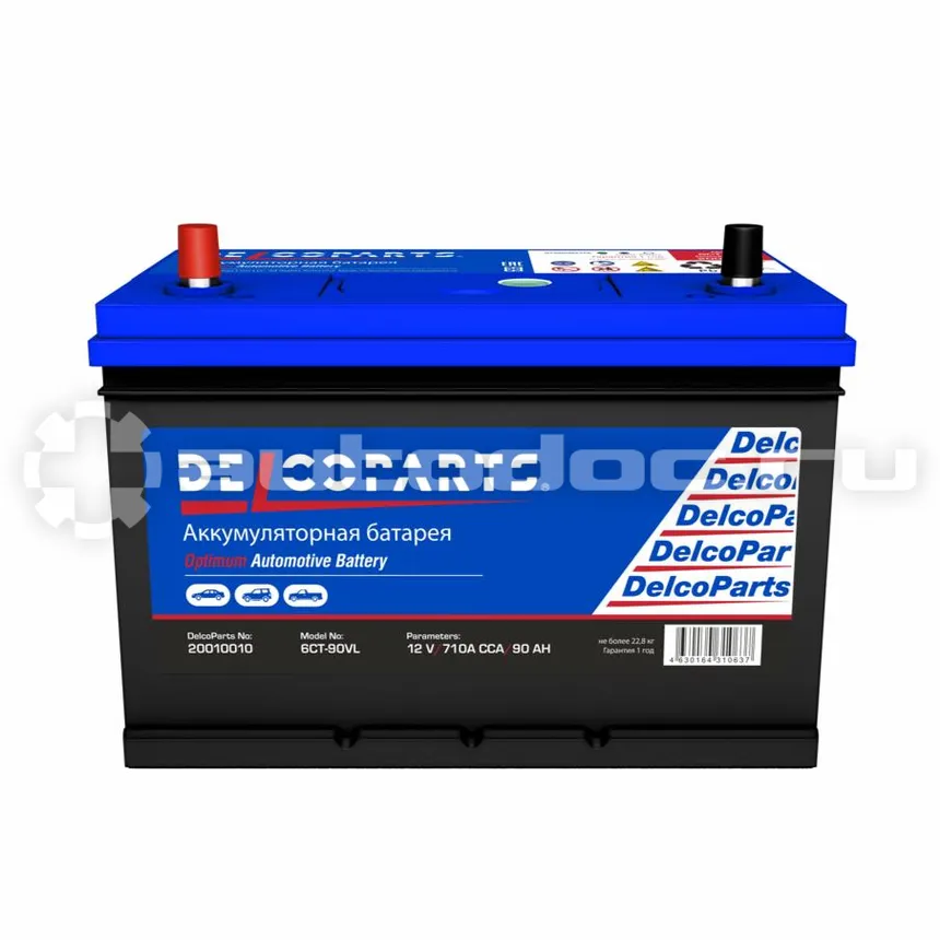 DELCOPARTS Optimum Аккумулятор Asia 90-3-L