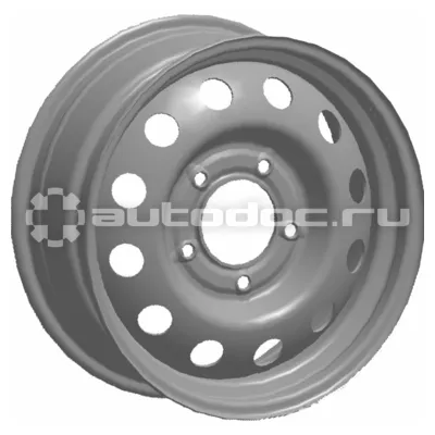ТЗСК Диск колесный 5,5x16 | 5x139,7 ET52 D98,6 Lada 4x4 серый (узкая)