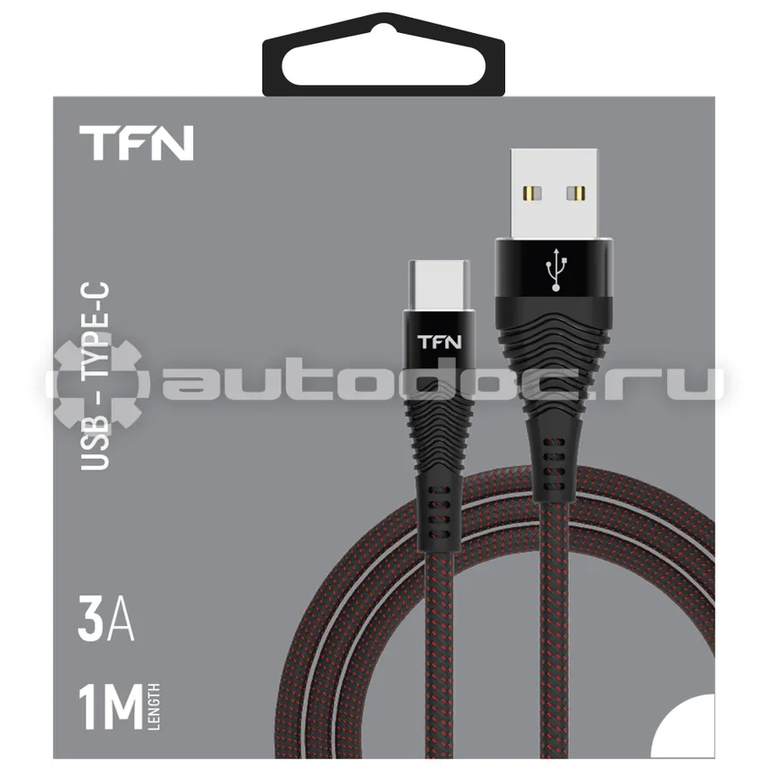 TFN Кабель TypeC forza 1.0m black