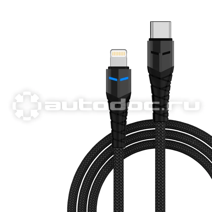 TFN Кабель 8pin TypeC knight 1.0m blac