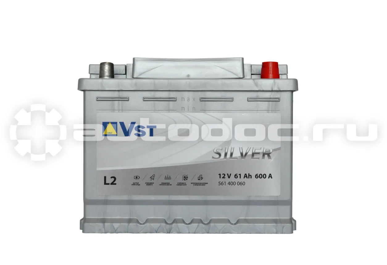 VST Аккумулятор 12 V, 61 А/ч, 600А, 242x175x190
