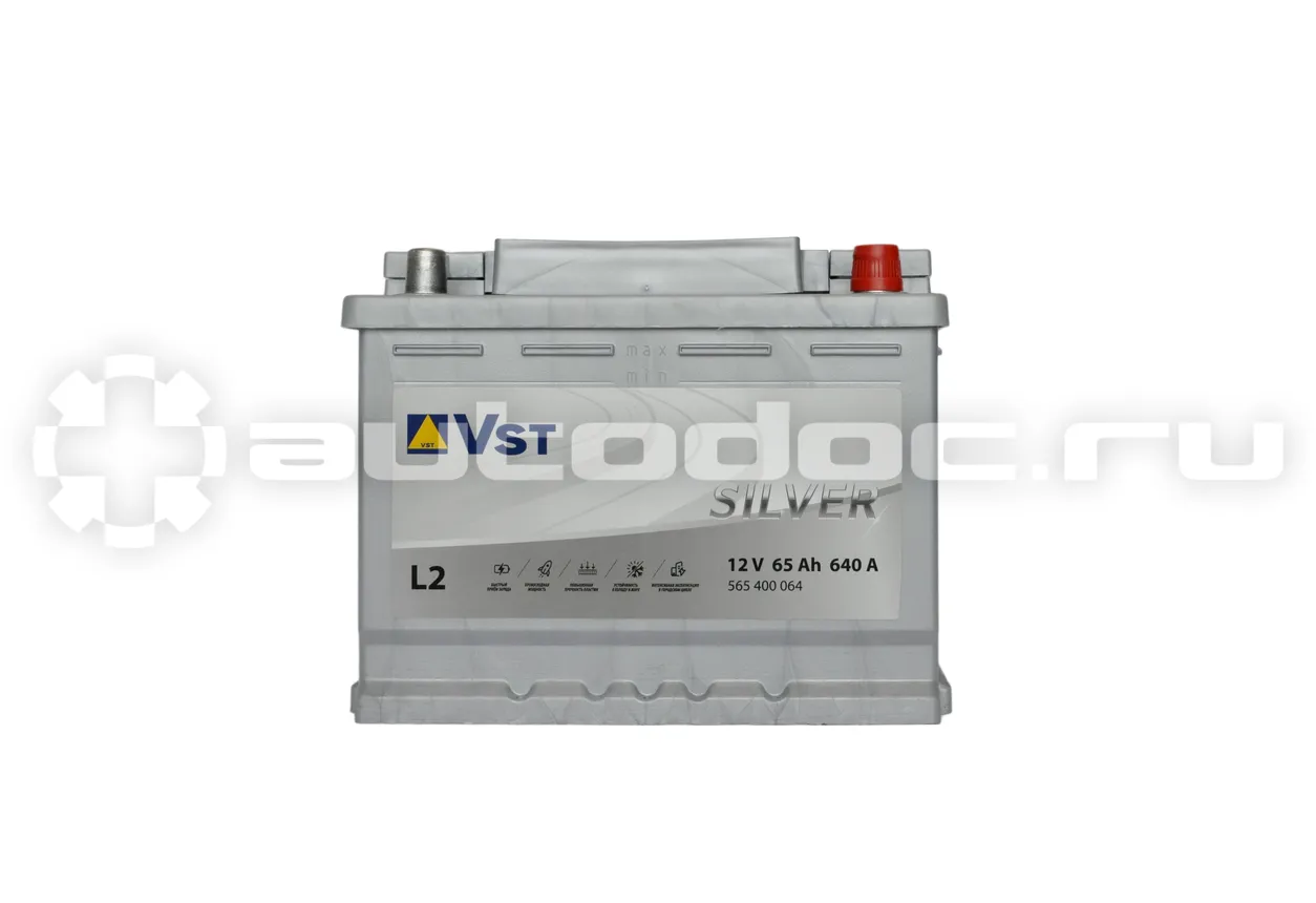 VST Аккумулятор 12 V, 65 А/ч, 640А, 242x175x190