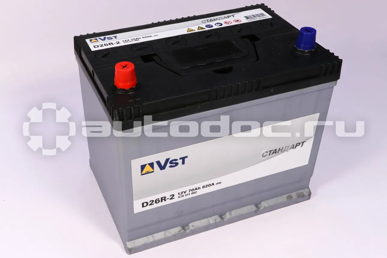 VST Аккумулятор 12 V, 70 А/ч, 620А, прямая полярность