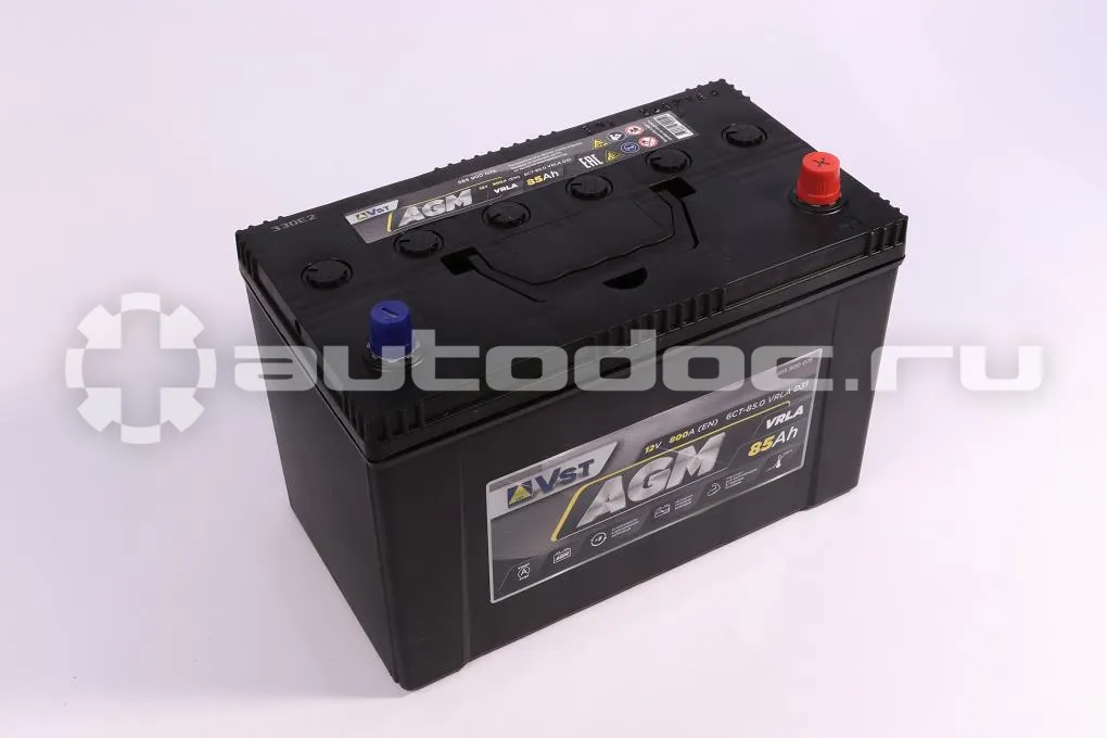 VST Аккумулятор AGM 12 V, 85 А/ч, 800А, обратная полярность