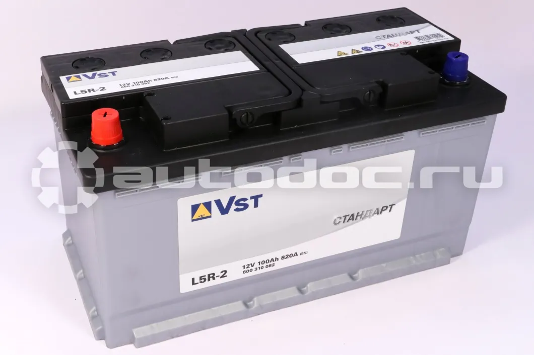 VST Аккумулятор 12 V, 100 А/ч, 820А, прямая полярность
