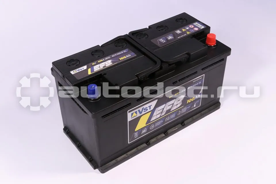 VST Аккумулятор EFB 12 V, 100 А/ч, 930А, обратная полярность