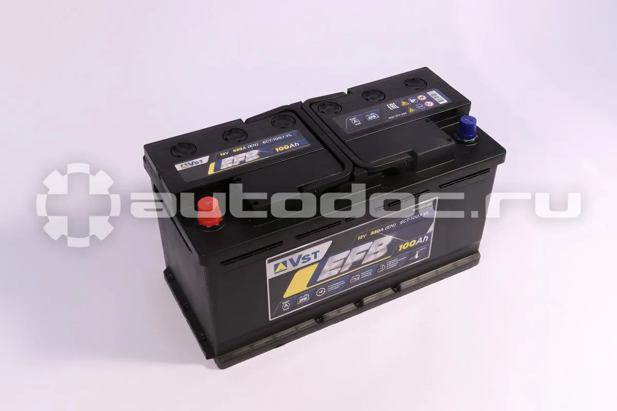 VST Аккумулятор EFB 12 V, 100 А/ч, 930А, прямая полярность