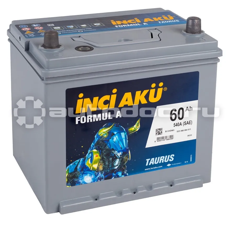 INCI AKU Аккумулятор Formul A 60R 540A 232x173x225 (борт)