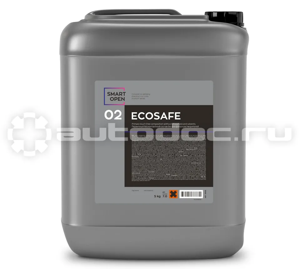 SMART OPEN Первичный бесконтактный состав без фосфата и растворителей SMART ECOSAFE 02