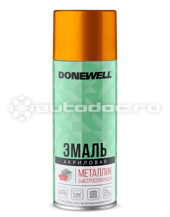 DONEWELL Эмаль универсальная DONEWELL металлик Золото