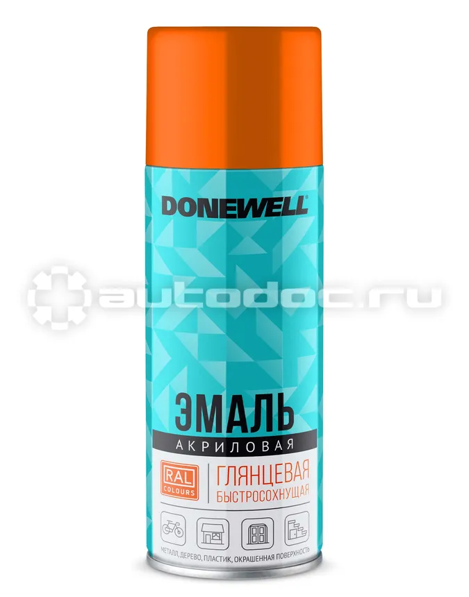 DONEWELL Эмаль универсальная акриловая DONEWELL Оранжевая глянцевая RAL 2004