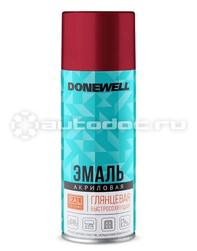 DONEWELL Эмаль универсальная акриловая DONEWELL Вишнёвая глянцевая RAL 3011