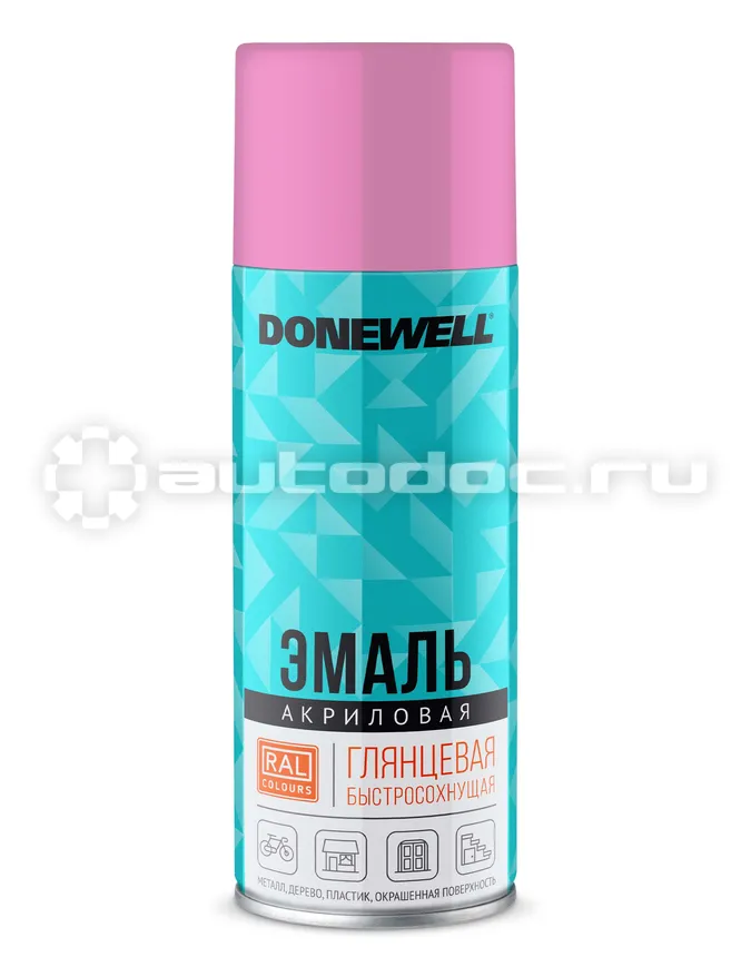 DONEWELL Эмаль универсальная акриловая DONEWELL Розовая глянцевая RAL 3015